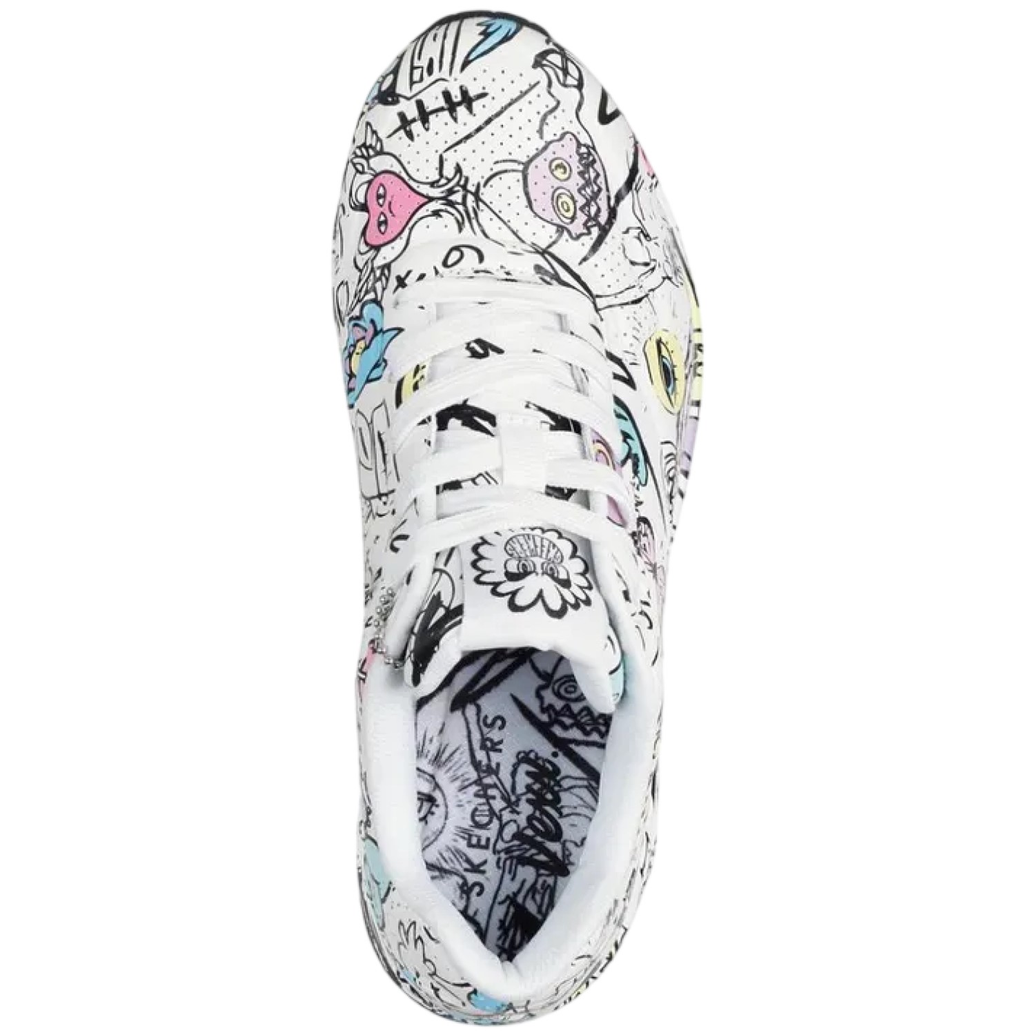 ZAPATILLA SKECHERS PROCESS SKETCH 177972WMLT BLANCO NIÑA - 4