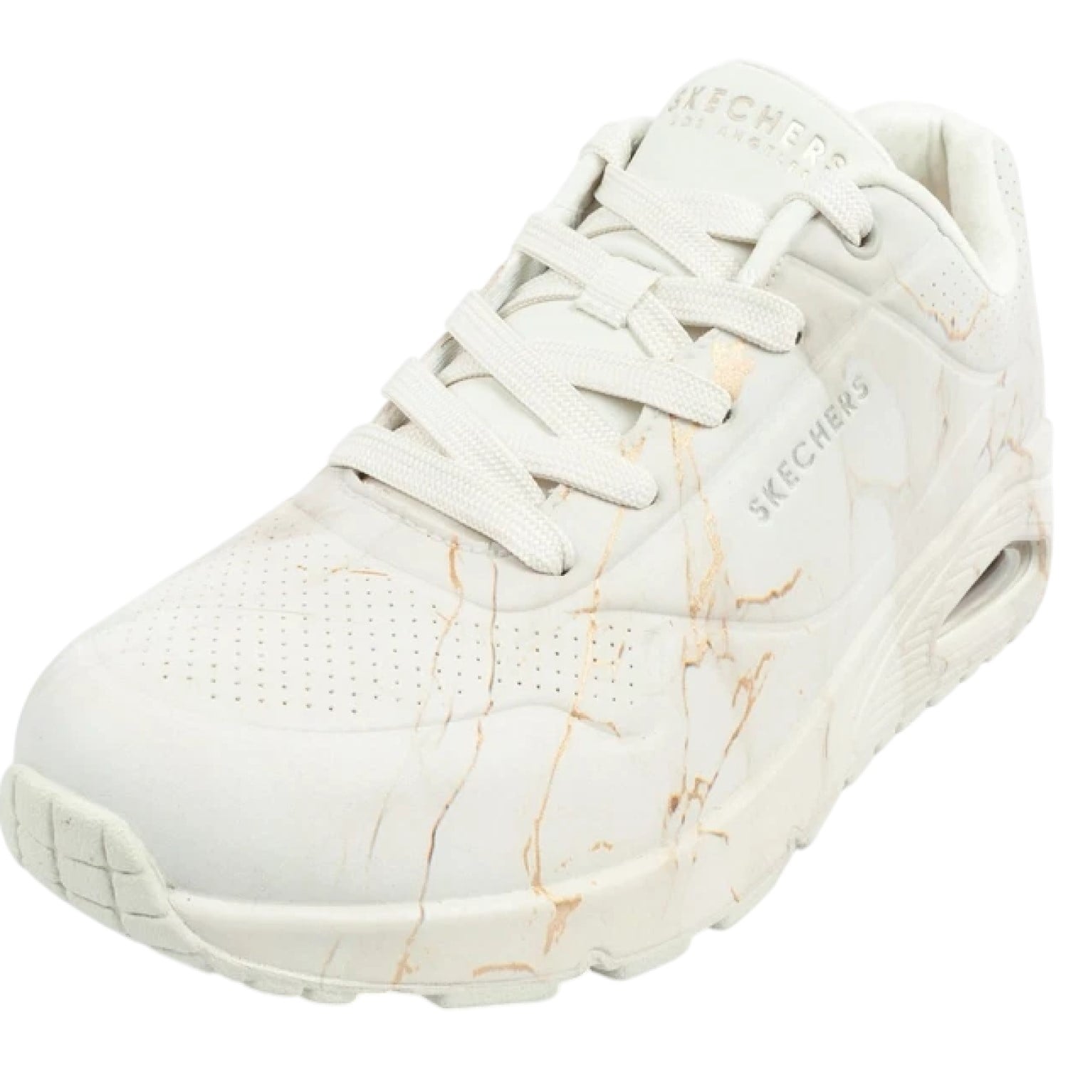 ZAPATILLA SKECHERS Uno Marble Marvel 155584OFWT BLANCO PARA MUJER - 3