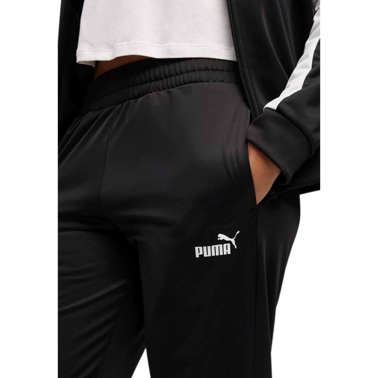 CONJUNTO DEPORTIVO PUMA POLY SUIT 691905 01 NEGRO MUJER - 5