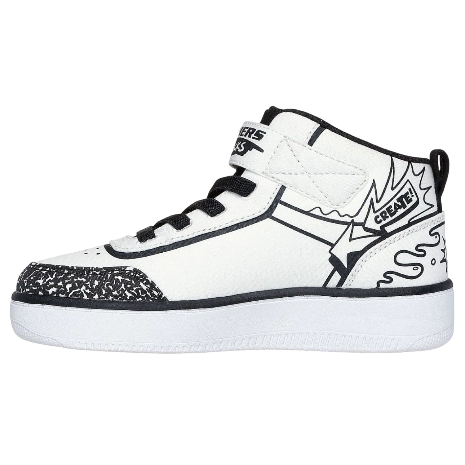 ZAPATILLA SKECHERS COLOR BLITZ 403500LWBK BLANCO NIÑO - 2