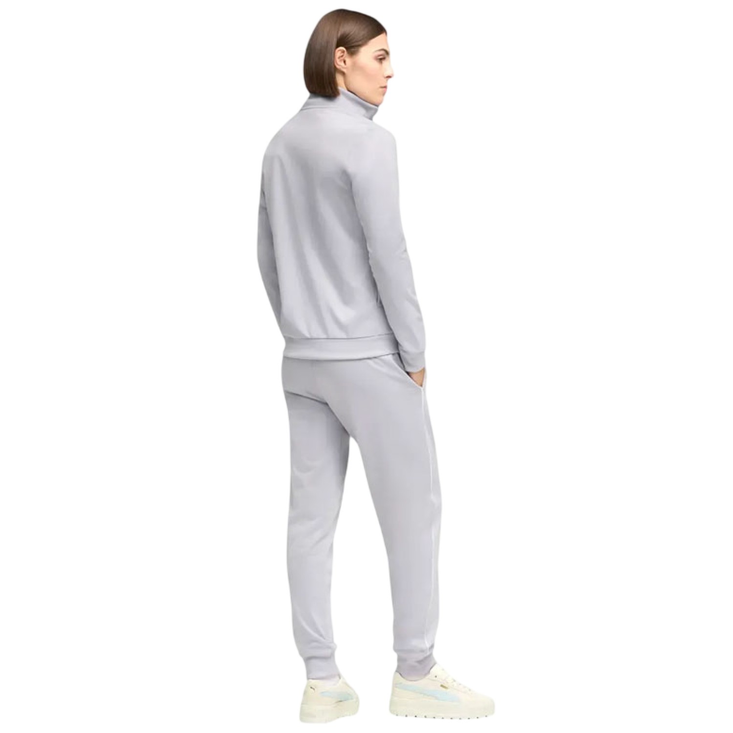 BUZO PUMA POLY SUIT 691904 82 PLATA PARA MUJER - 3