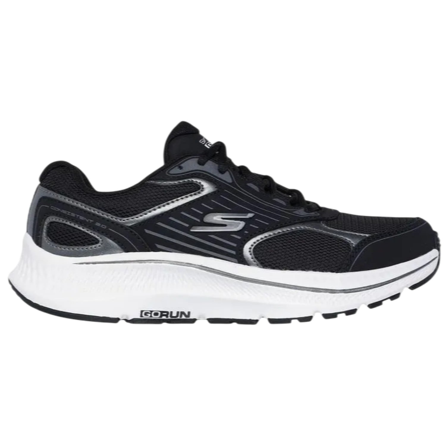ZAPATILLA SKECHERS CONSISTENT 2.0 128606BKW NEGRO PARA MUJER - 1