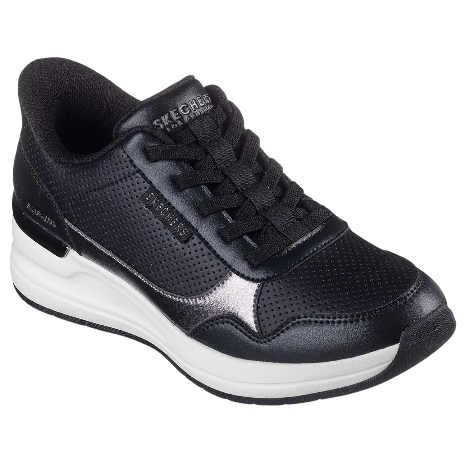 ZAPATILLA SKECHERS BILLION 2 TOP TIER 177343BLK NEGRO PARA MUJER - 3
