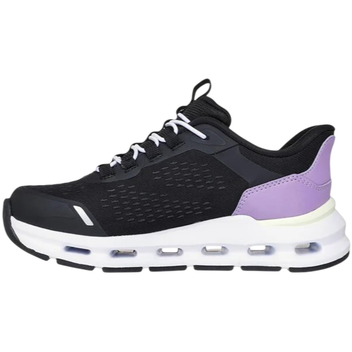 ZAPATILLA SKECHERS GLIDE STEP 303654BKPR NEGRO PARA MUJER - 2