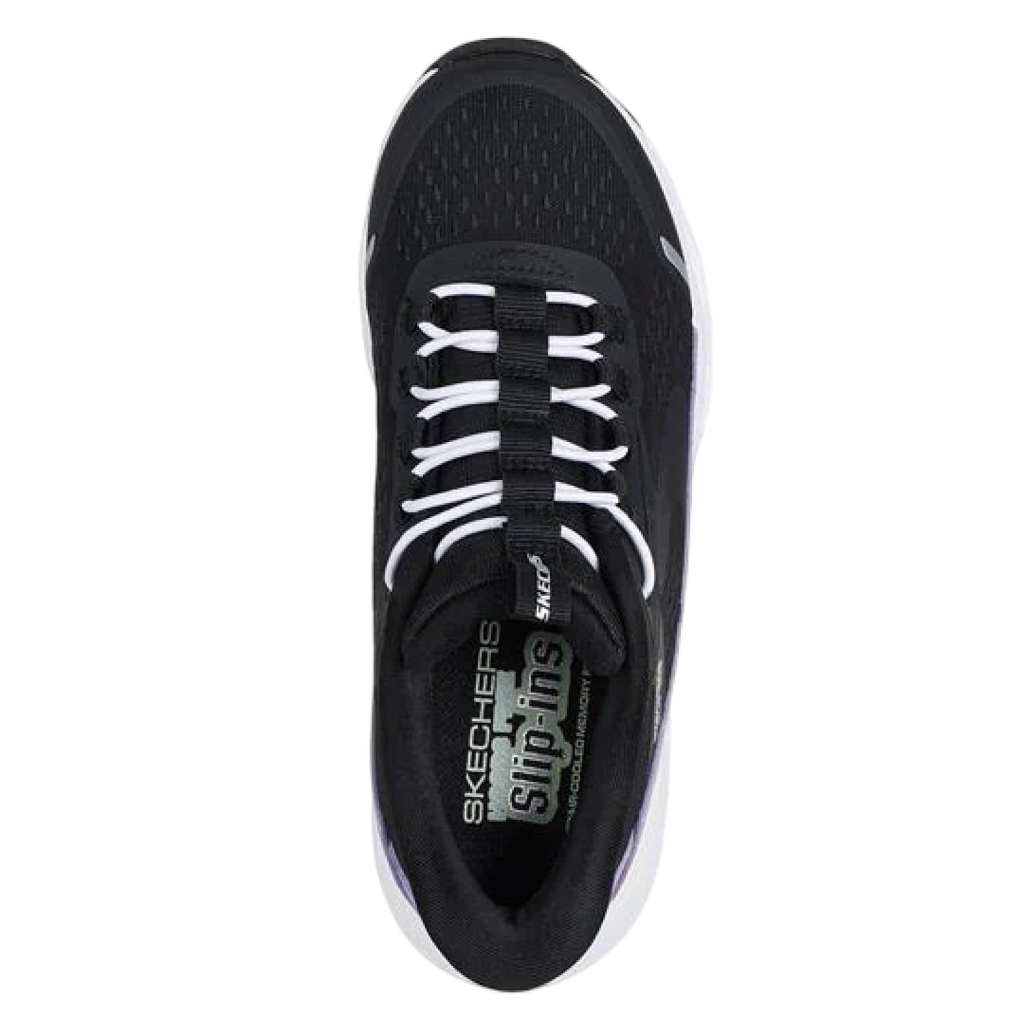 ZAPATILLA SKECHERS GLIDE STEP 303654BKPR NEGRO PARA MUJER - 4