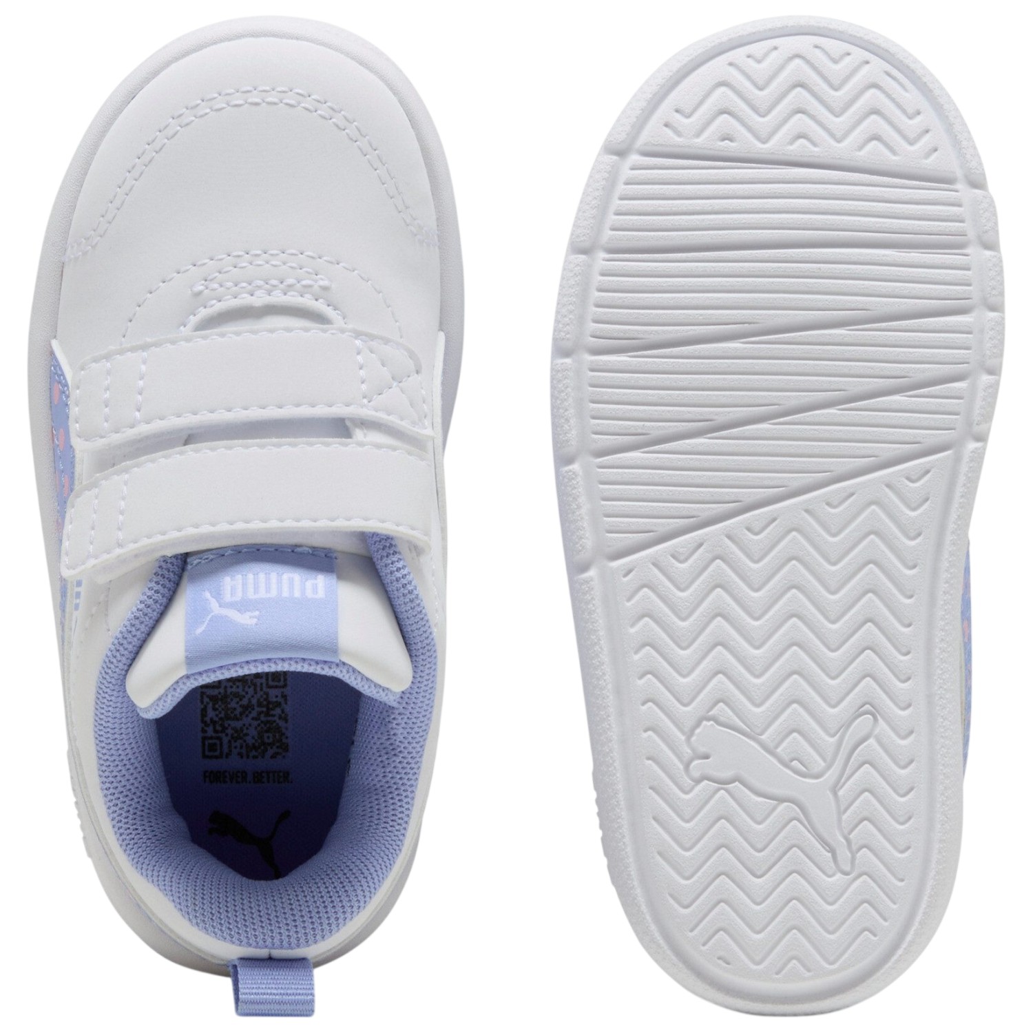 ZAPATILLA PUMA COURTFLEX V3 DOTTY 398759 07 BLANCO INFANTE - 5