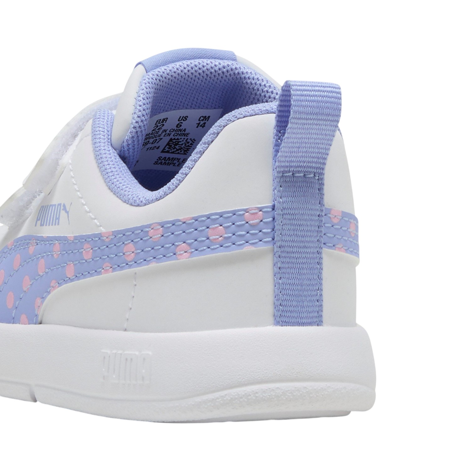ZAPATILLA PUMA COURTFLEX V3 DOTTY 398759 07 BLANCO INFANTE - 6