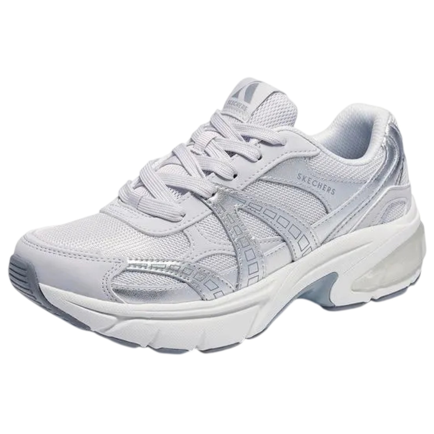 ZAPATILLA SKECHERS SHADOW STELLAR 90 177357GRY GRIS MUJER - 4