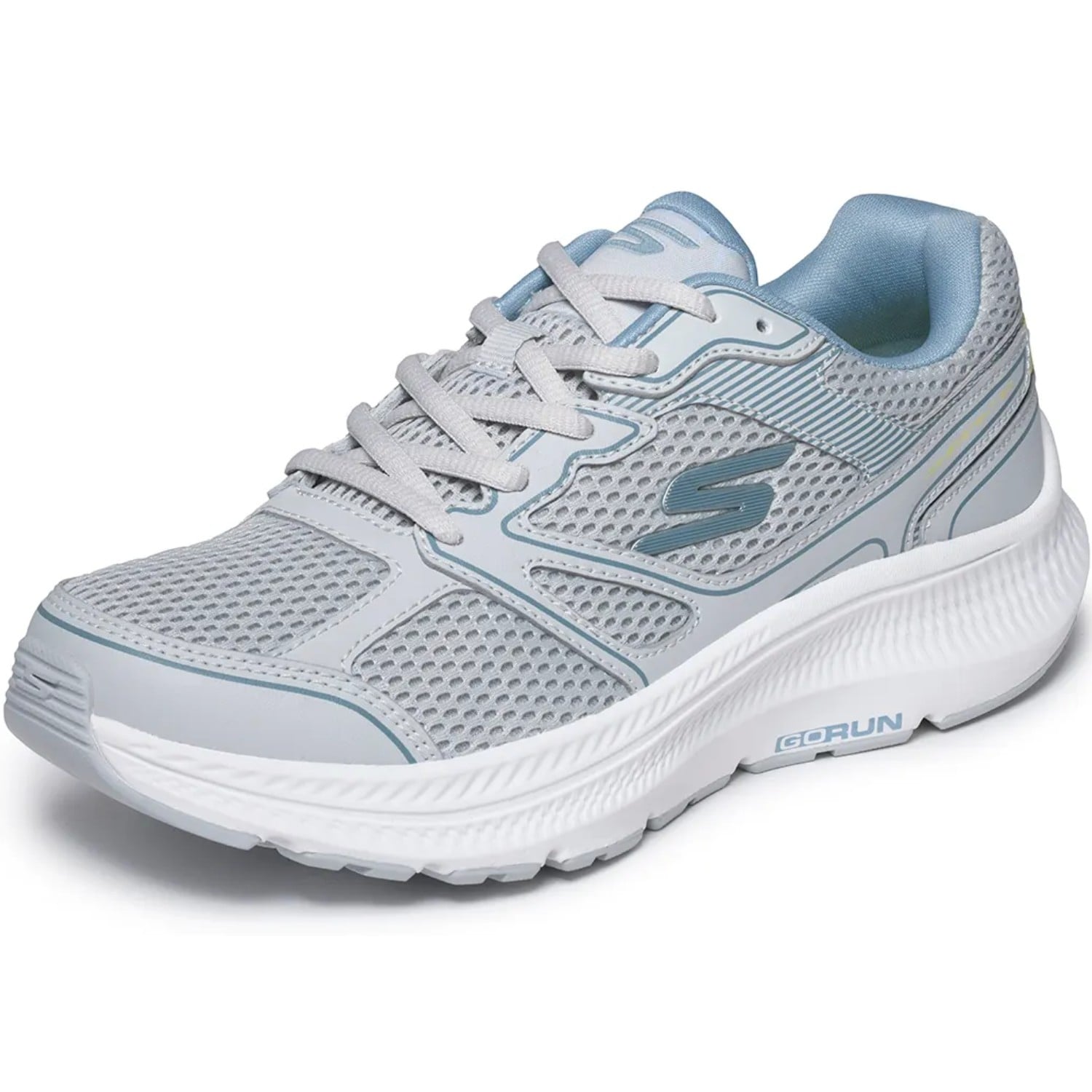 ZAPATILLAS SKECHERS GO RUN CONSISTENT 128651GRY GRIS MUJER - 3
