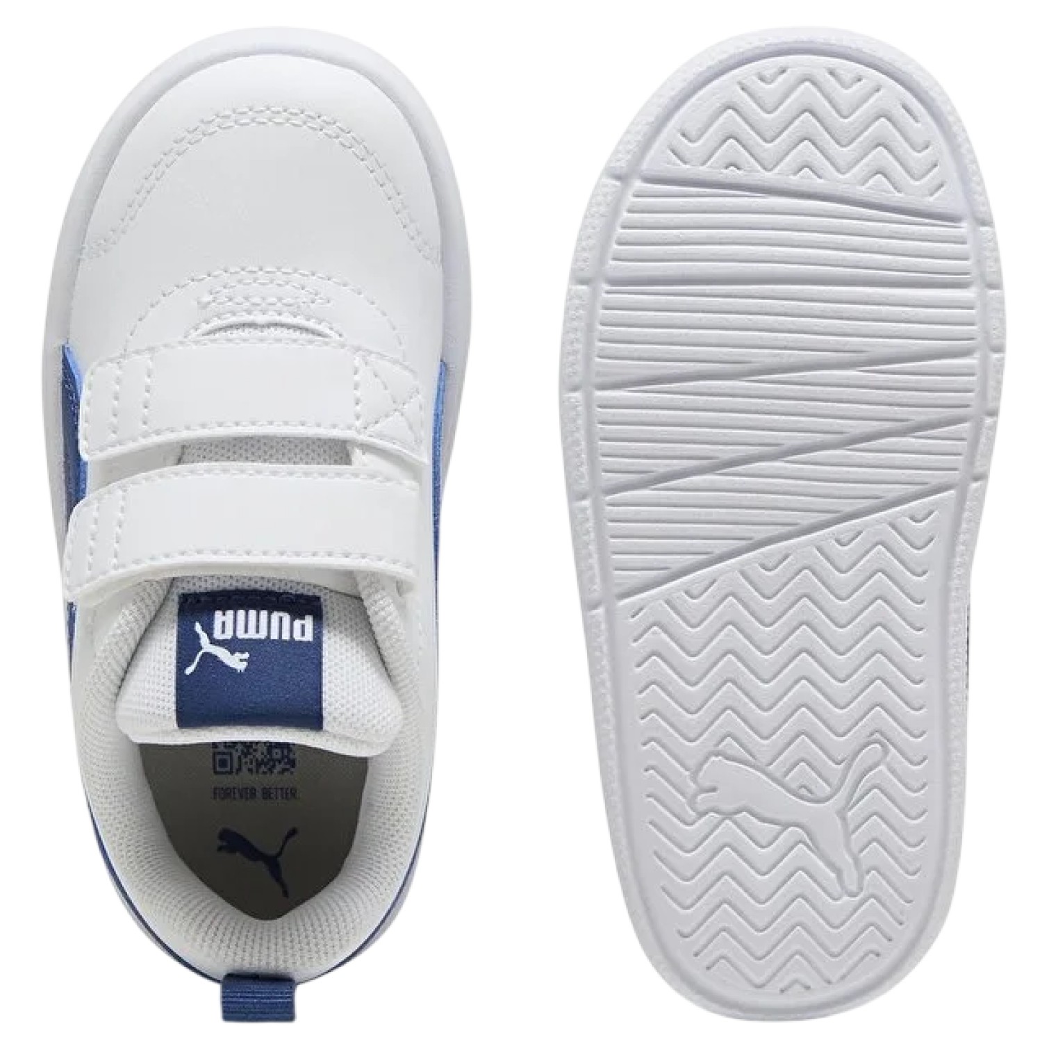 ZAPATILLA PUMA COURTFLEX V3 PS 397642 08 BLANCO PARA NIÑOS - 4