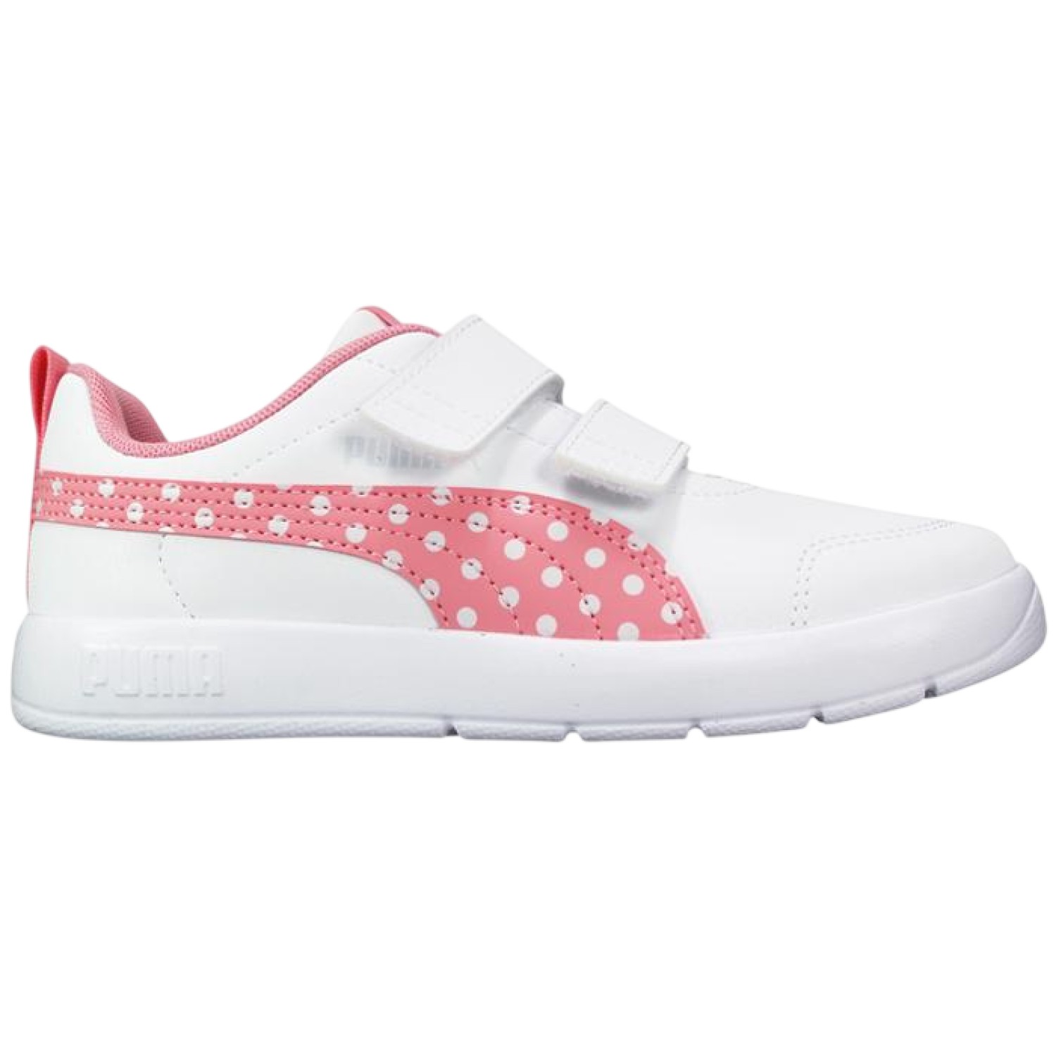 ZAPATILLA PUMA COURTFLEX V3 DOTTY V PS 398758 05 BLANCO NIÑA - 1
