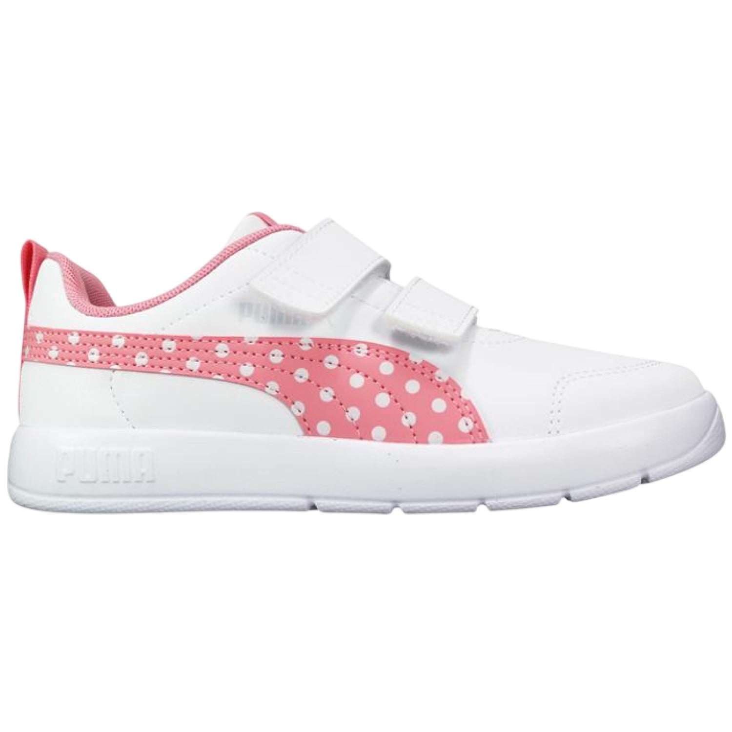 ZAPATILLA PUMA COURTFLEX V3 DOTTY V PS 398758 05 BLANCO NIÑA - 1
