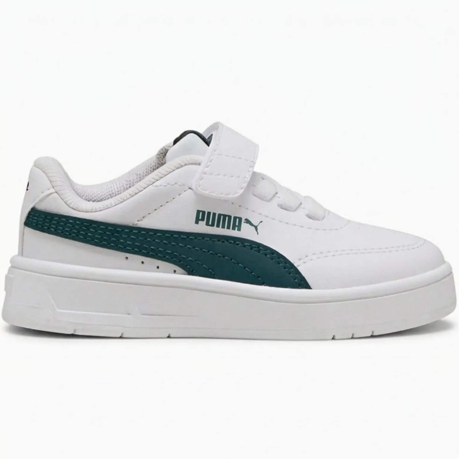 ZAPATILLA PUMA COURT CLASSIC CLEAN AC+ INF 403752 04 BLANCO-VERDE PARA NIÑOS - 1
