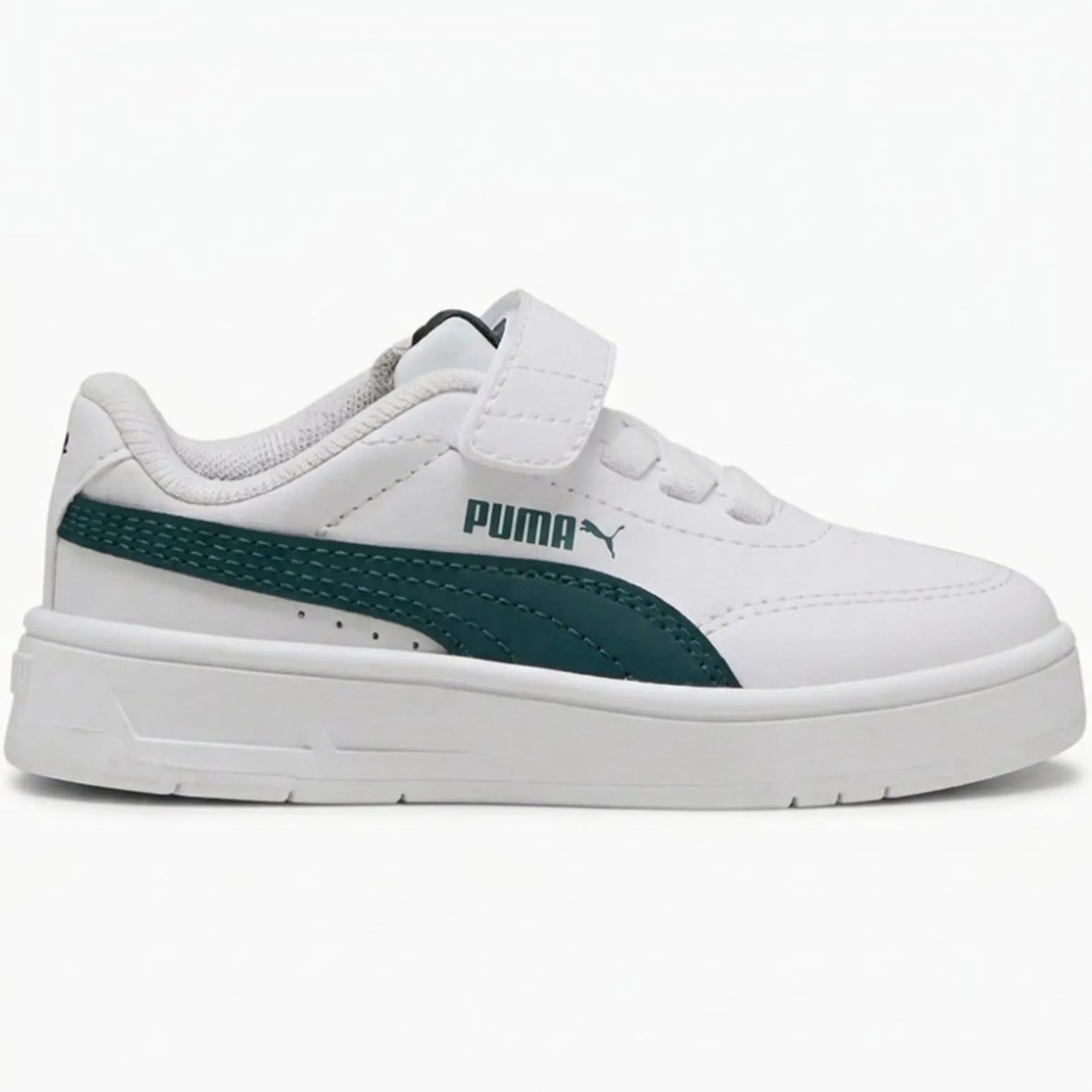 ZAPATILLA PUMA COURT CLASSIC CLEAN AC+ INF 403752 04 BLANCO-VERDE PARA NIÑOS - 1