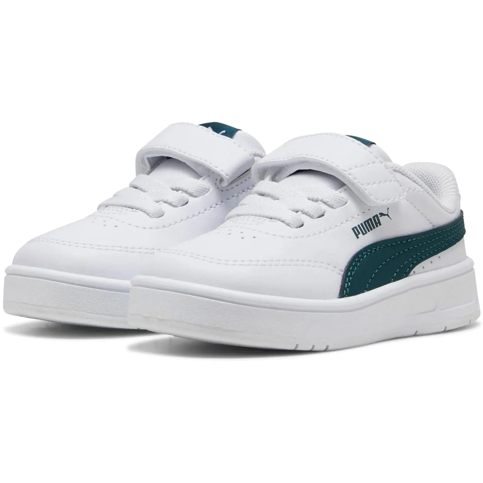 ZAPATILLA PUMA COURT CLASSIC CLEAN AC+ INF 403752 04 BLANCO-VERDE PARA NIÑOS - 3