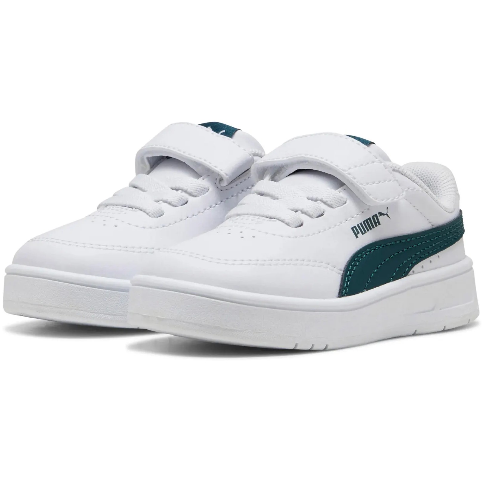ZAPATILLA PUMA COURT CLASSIC CLEAN AC+ INF 403752 04 BLANCO-VERDE PARA NIÑOS - 3