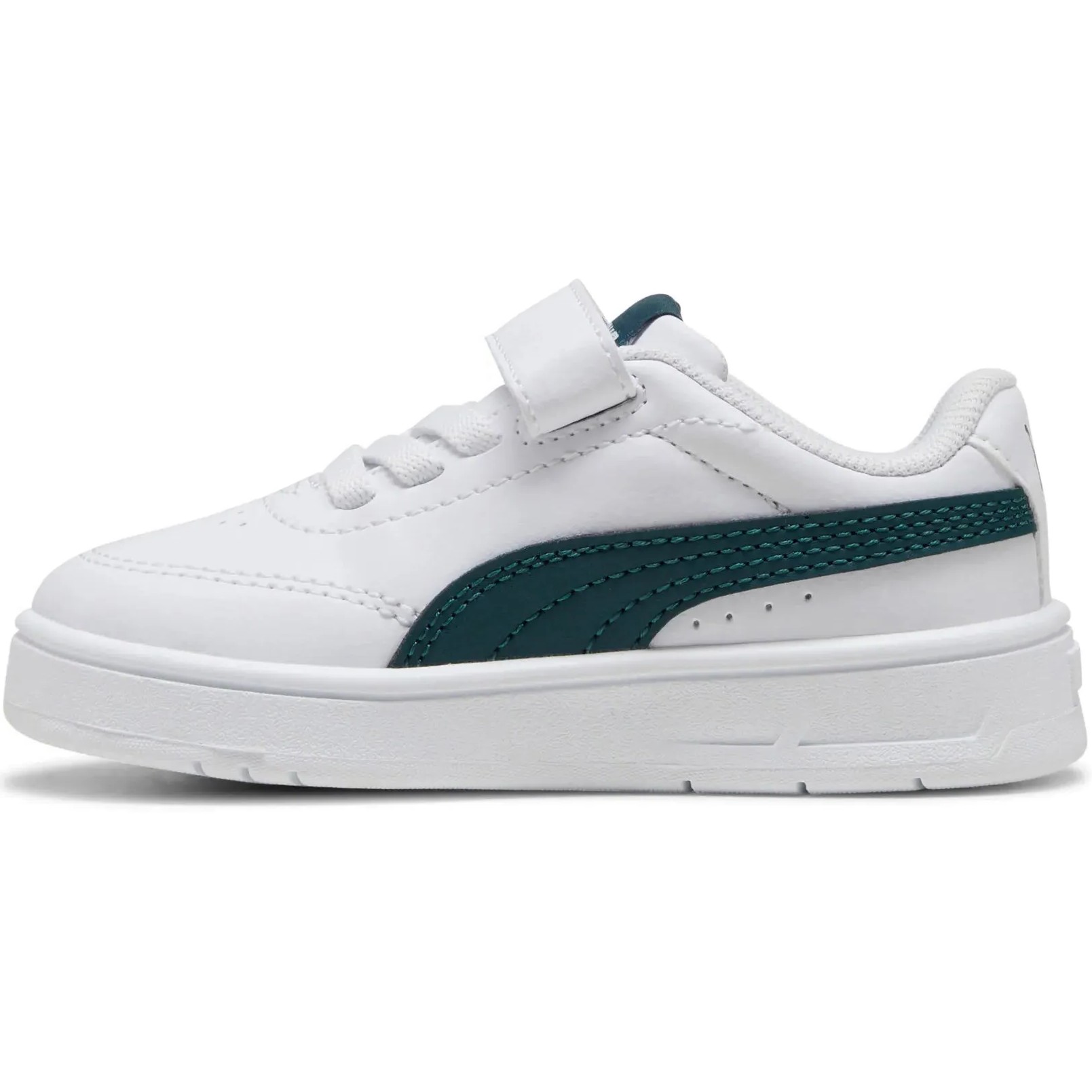 ZAPATILLA PUMA COURT CLASSIC CLEAN AC+ INF 403752 04 BLANCO-VERDE PARA NIÑOS - 4