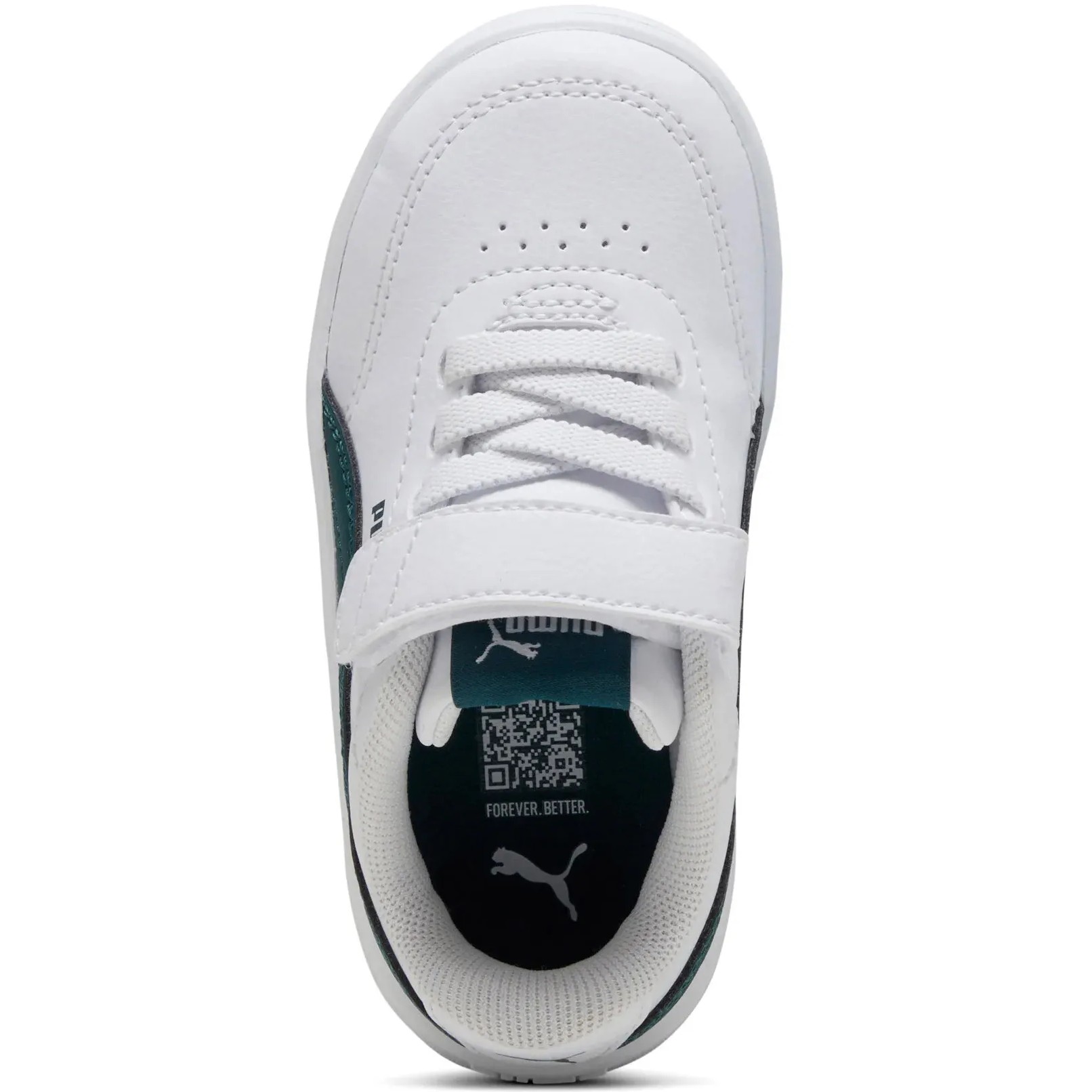 ZAPATILLA PUMA COURT CLASSIC CLEAN AC+ INF 403752 04 BLANCO-VERDE PARA NIÑOS - 6