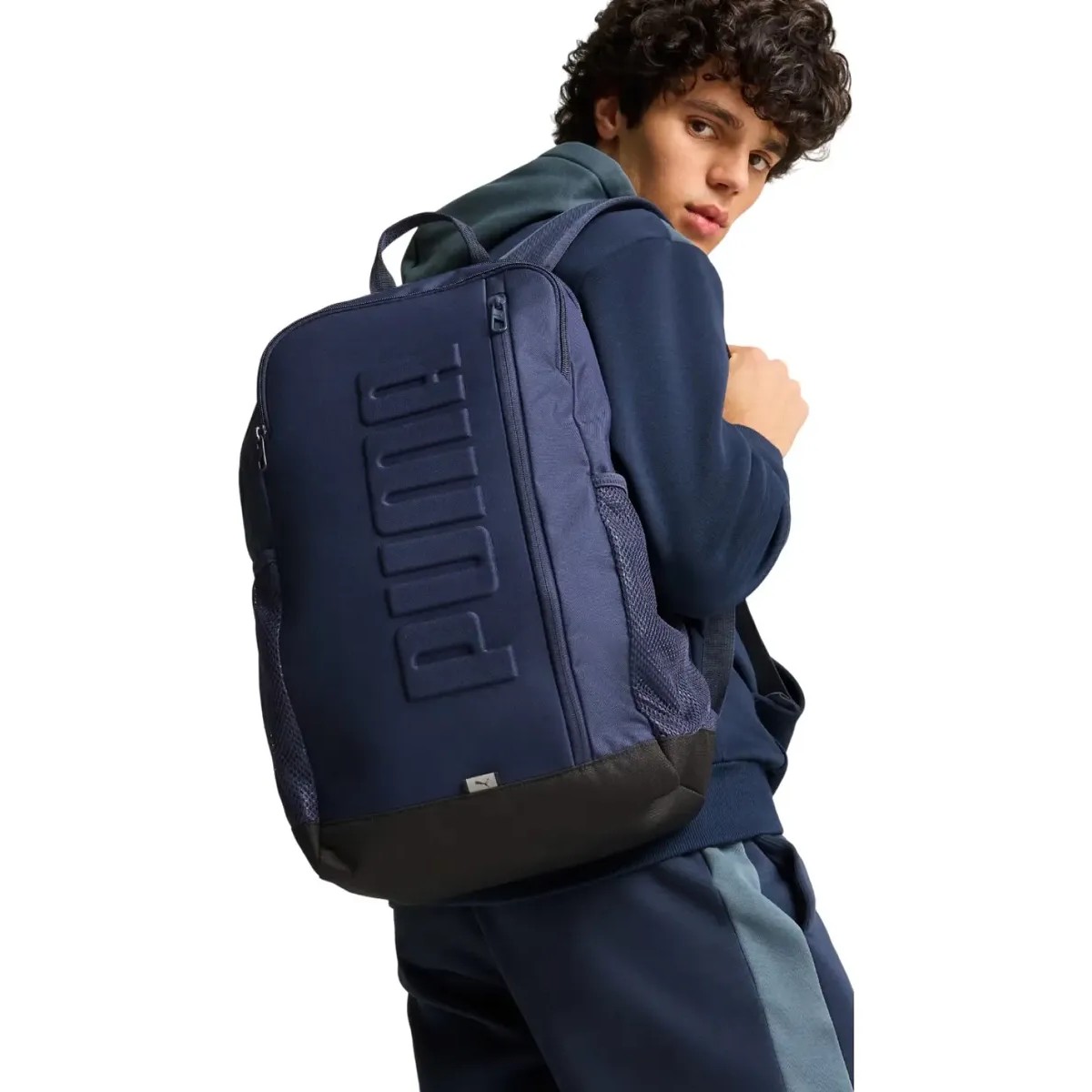 MOCHILA PUMA S BACKPACK 090712 35 AZUL MARINO UNISEX - 4