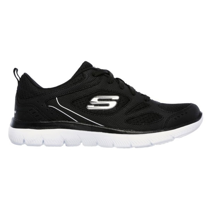 ZAPATILLA SKECHERS SUMMITS SUITED 12982/BKW NEGRO PARA MUJER - 1