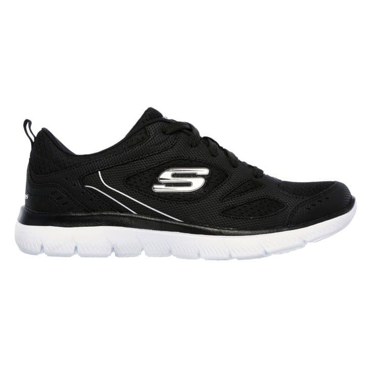 ZAPATILLA SKECHERS SUMMITS SUITED 12982/BKW NEGRO PARA MUJER - 1