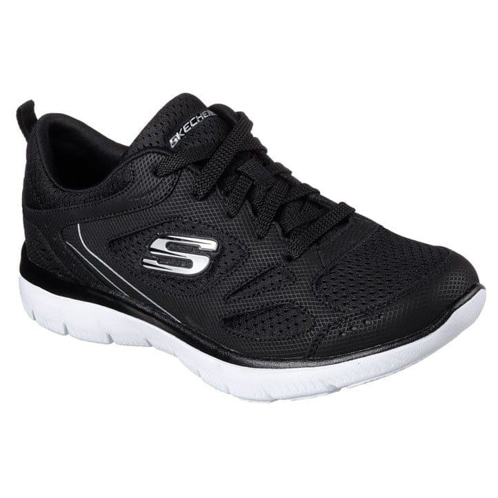 ZAPATILLA SKECHERS SUMMITS SUITED 12982/BKW NEGRO PARA MUJER - 3