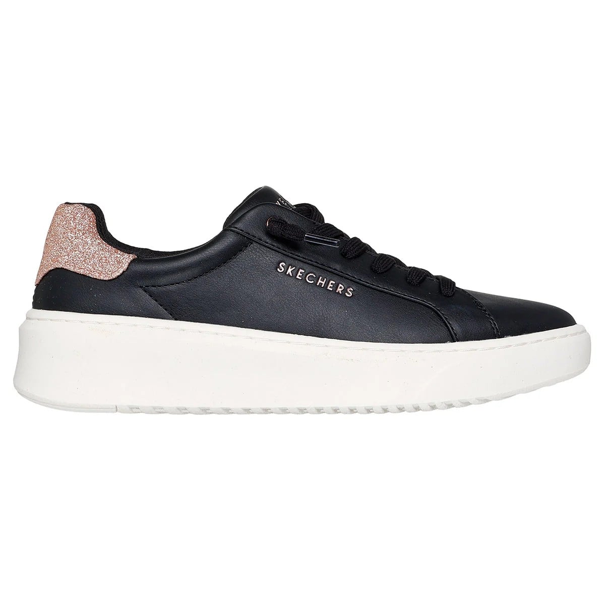 ZAPATILLA SKECHERS COURT BREAK-MINI GLITZER 177317/BLK NEGRO MUJER - 1