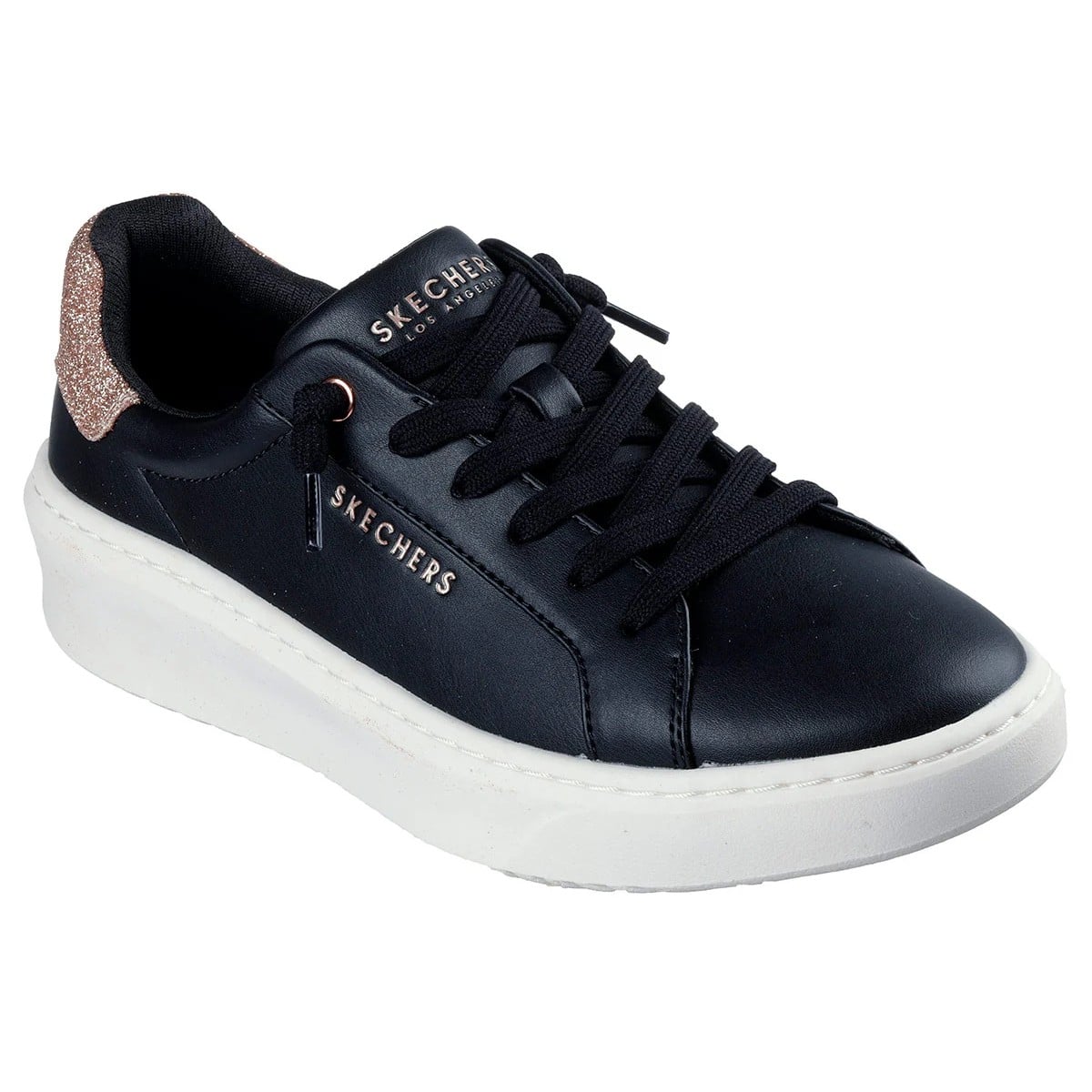 ZAPATILLA SKECHERS COURT BREAK-MINI GLITZER 177317/BLK NEGRO MUJER - 3