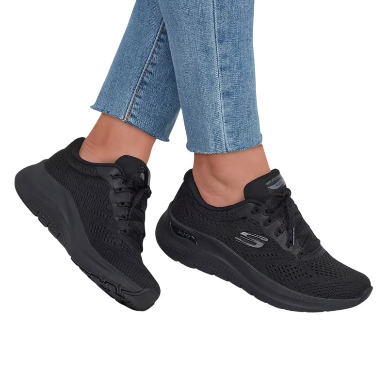 ZAPATILLAS SKECHERS ARCH FIT 2.0 BIG LEAGUE 150051BBK NEGRO PARA MUJER - 4