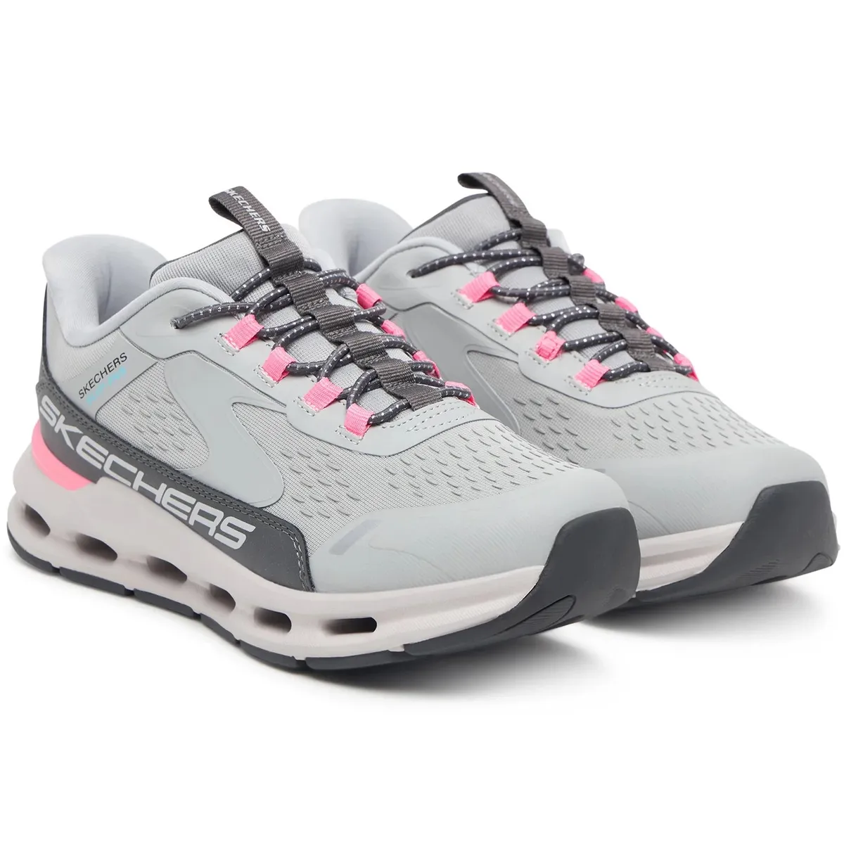 ZAPATILLA SKECHERS GLIDE-STEP - VISTA LANE 303654GYPK GRIS PARA MUJER - 3