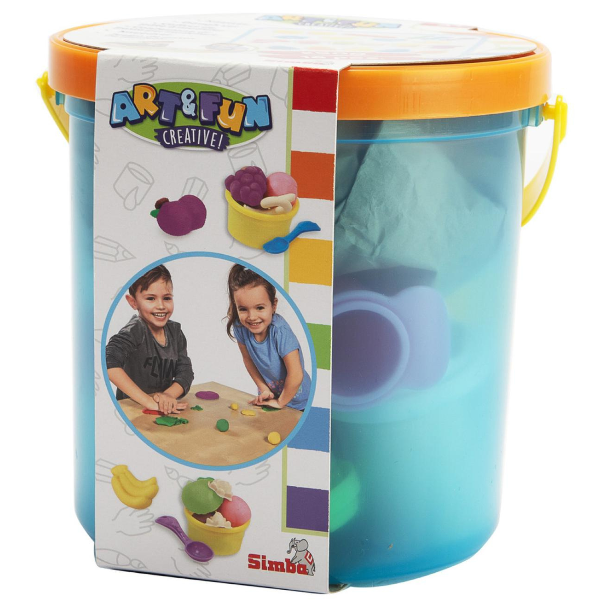 BALDE DE PLASTILINA ART Y FUN MASAS MOLDEABLES CON ACCESORIOS - 1