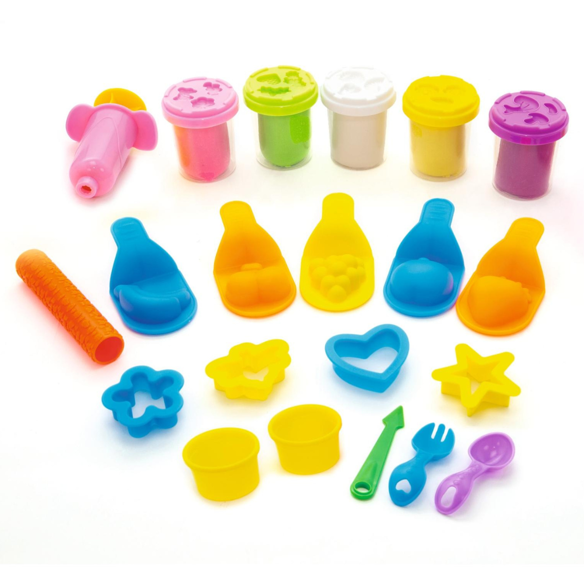 BALDE DE PLASTILINA ART Y FUN MASAS MOLDEABLES CON ACCESORIOS - 2