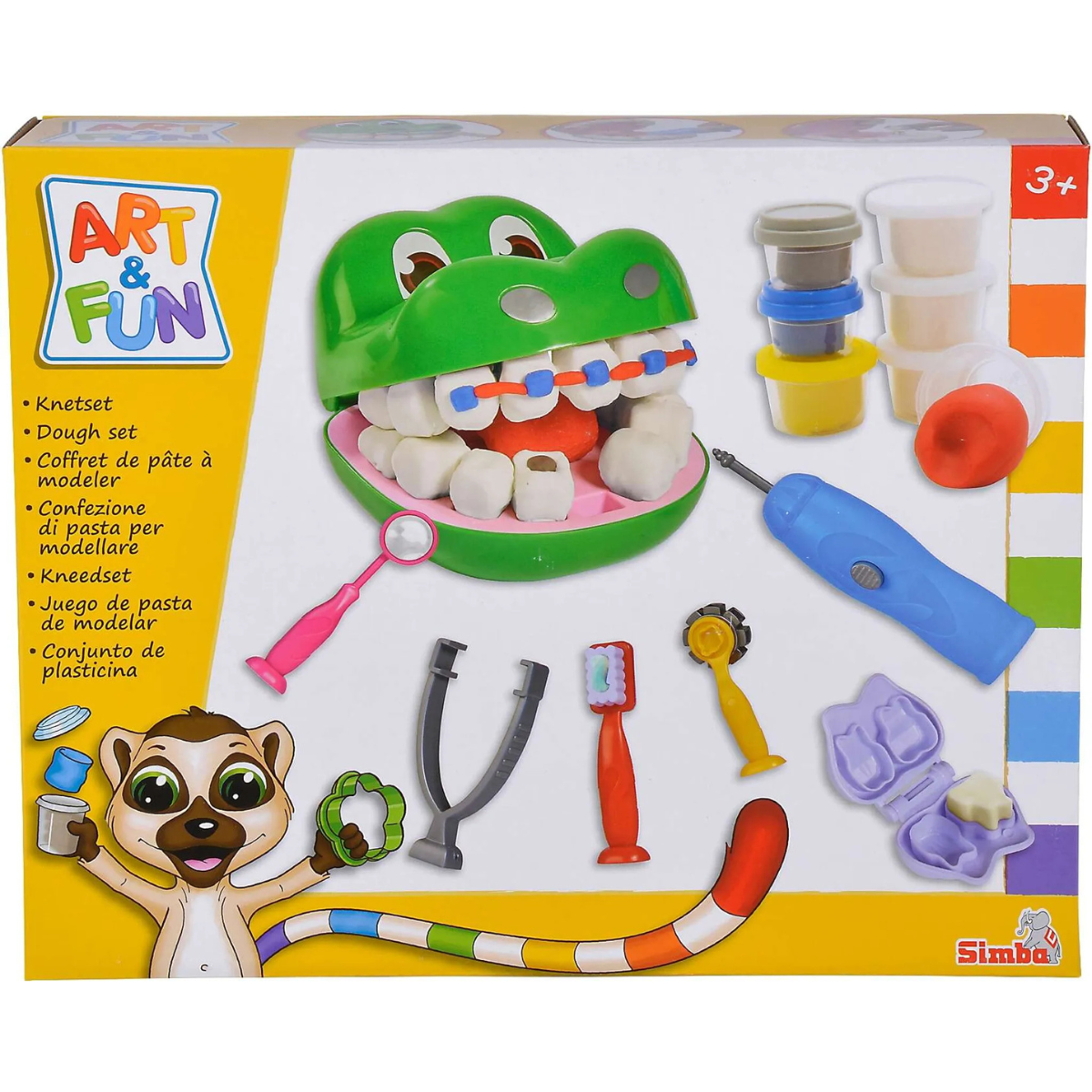 PLASTILINA ART Y FUN SET CROC DENTISTA CON MASAS Y ACCESORIOS - 7
