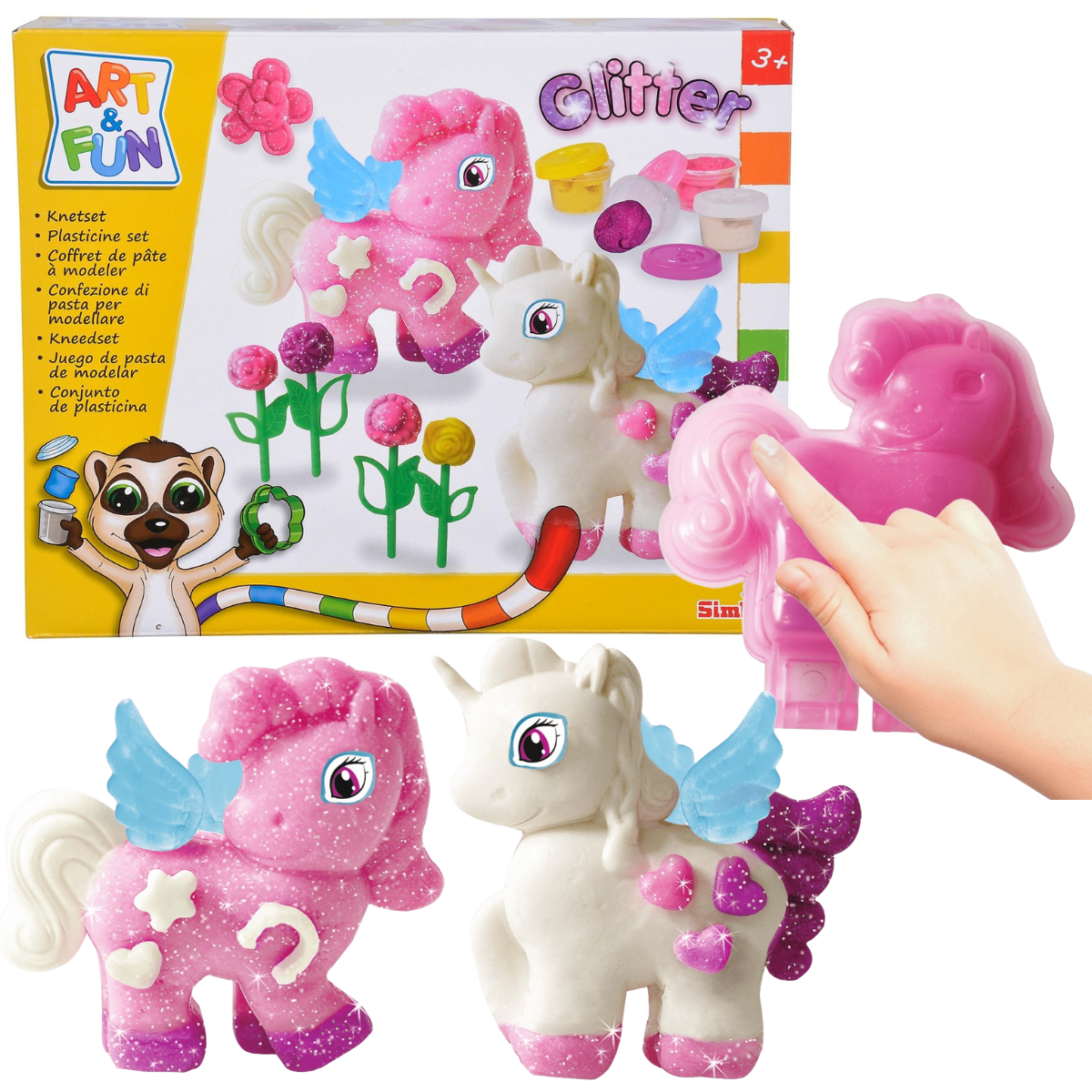 PLASTILINA ART Y FUN MASAS MOLDEABLES SET UNICORNIO CON ACCESORIOS - 1