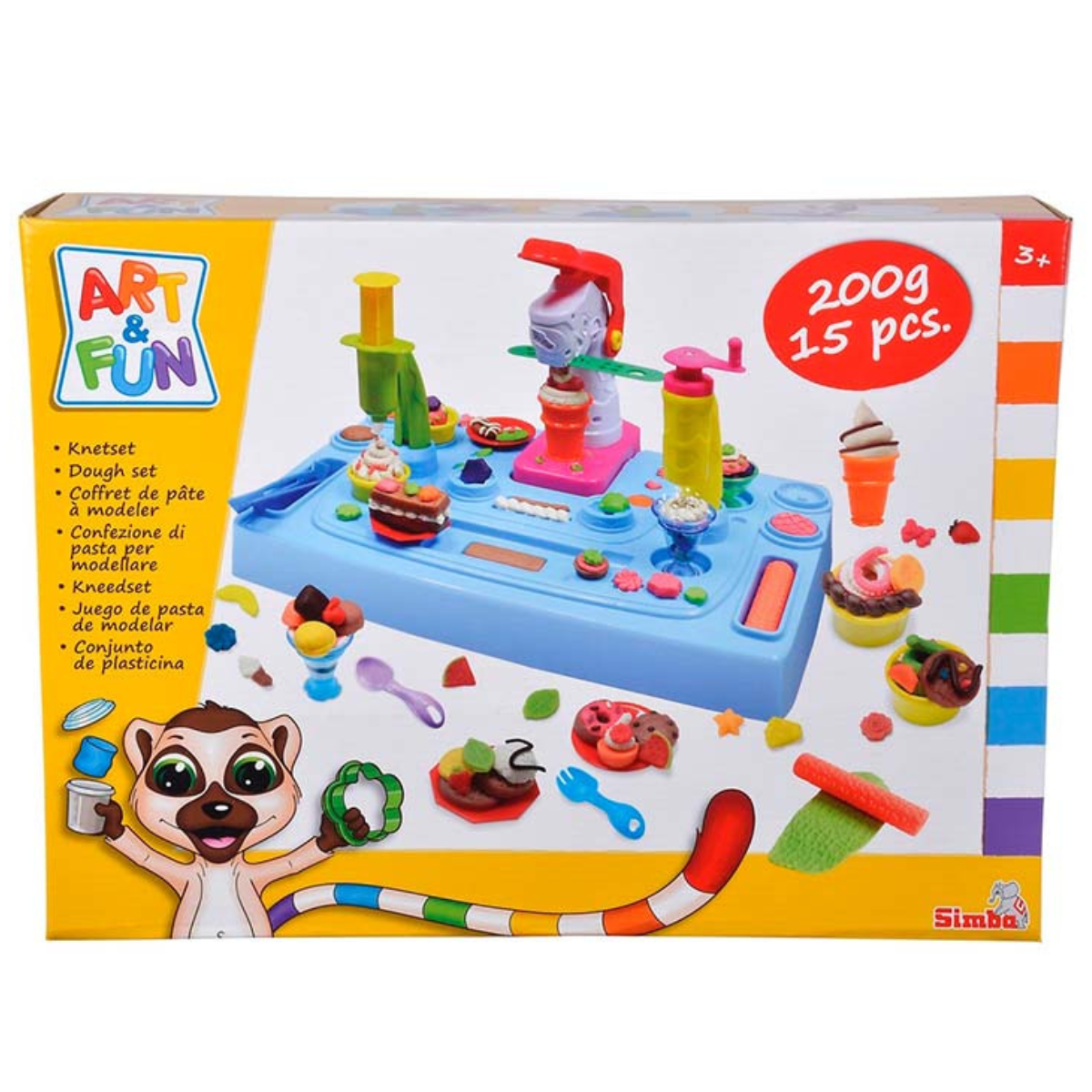 SET PLASTILINA ART Y FUN MASA FÁBRICA DE HELADOS CON 15 PIEZAS - 2