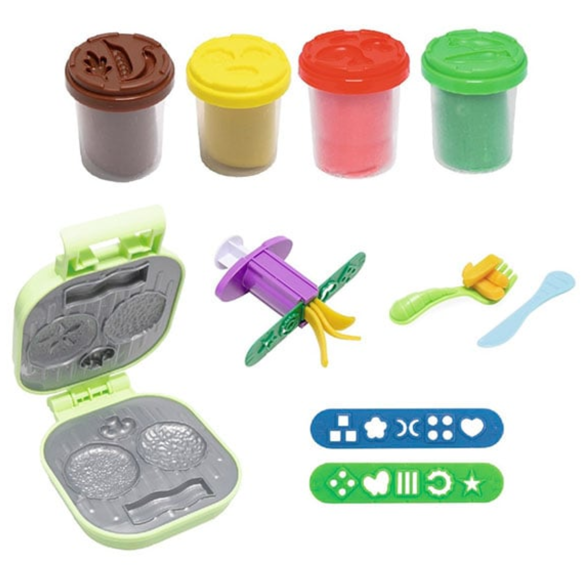 PLASTILINA ART Y FUN SET DE MASAS HAMBURGUESA CON ACCESORIOS + 13 PIEZAS - 2