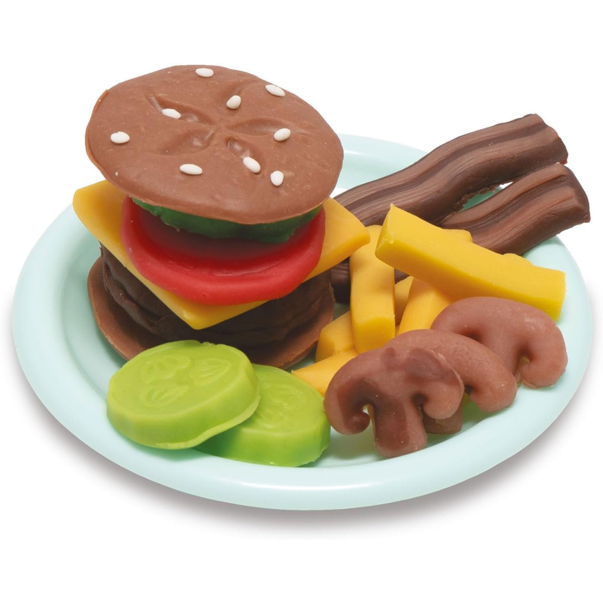 PLASTILINA ART Y FUN SET DE MASAS HAMBURGUESA CON ACCESORIOS + 13 PIEZAS - 5