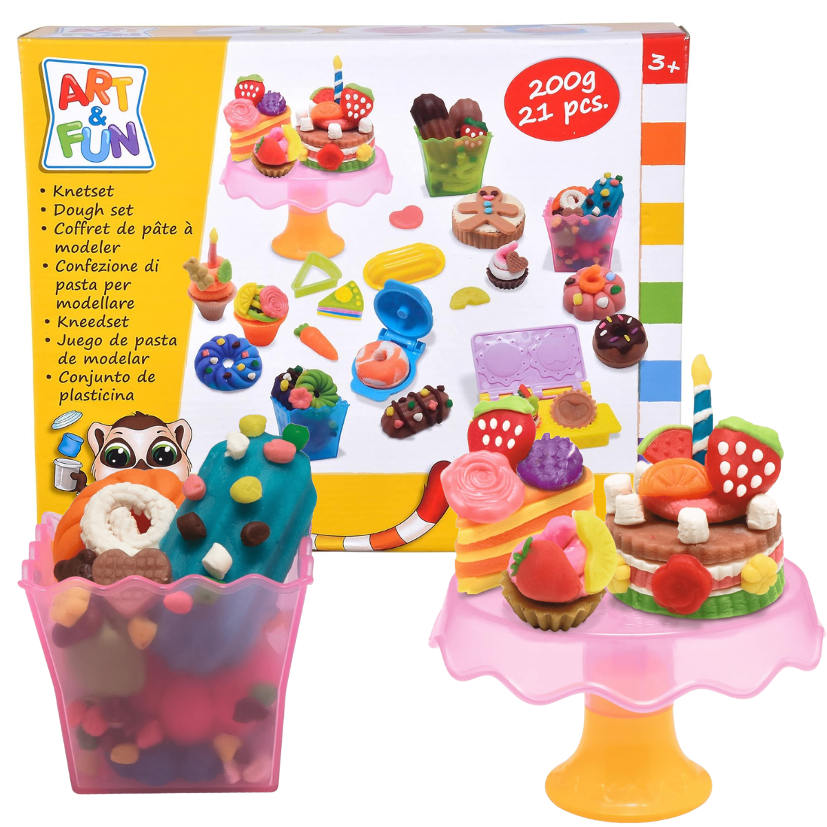 PLASTILINA ART Y FUN SET DE MASA PASTELERÍA CON ACCESORIOS CREATIVOS - 1