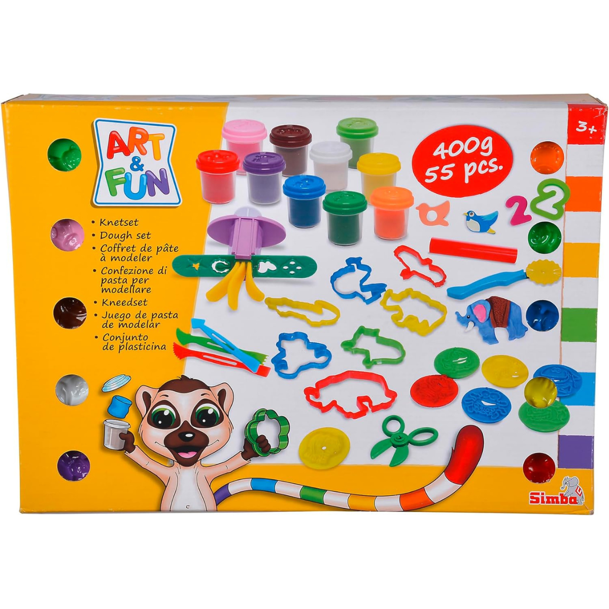 PLASTILINA ART Y FUN MASAS MOLDEABLES SET CREATIVO COLORES Y ACCESORIOS - 2