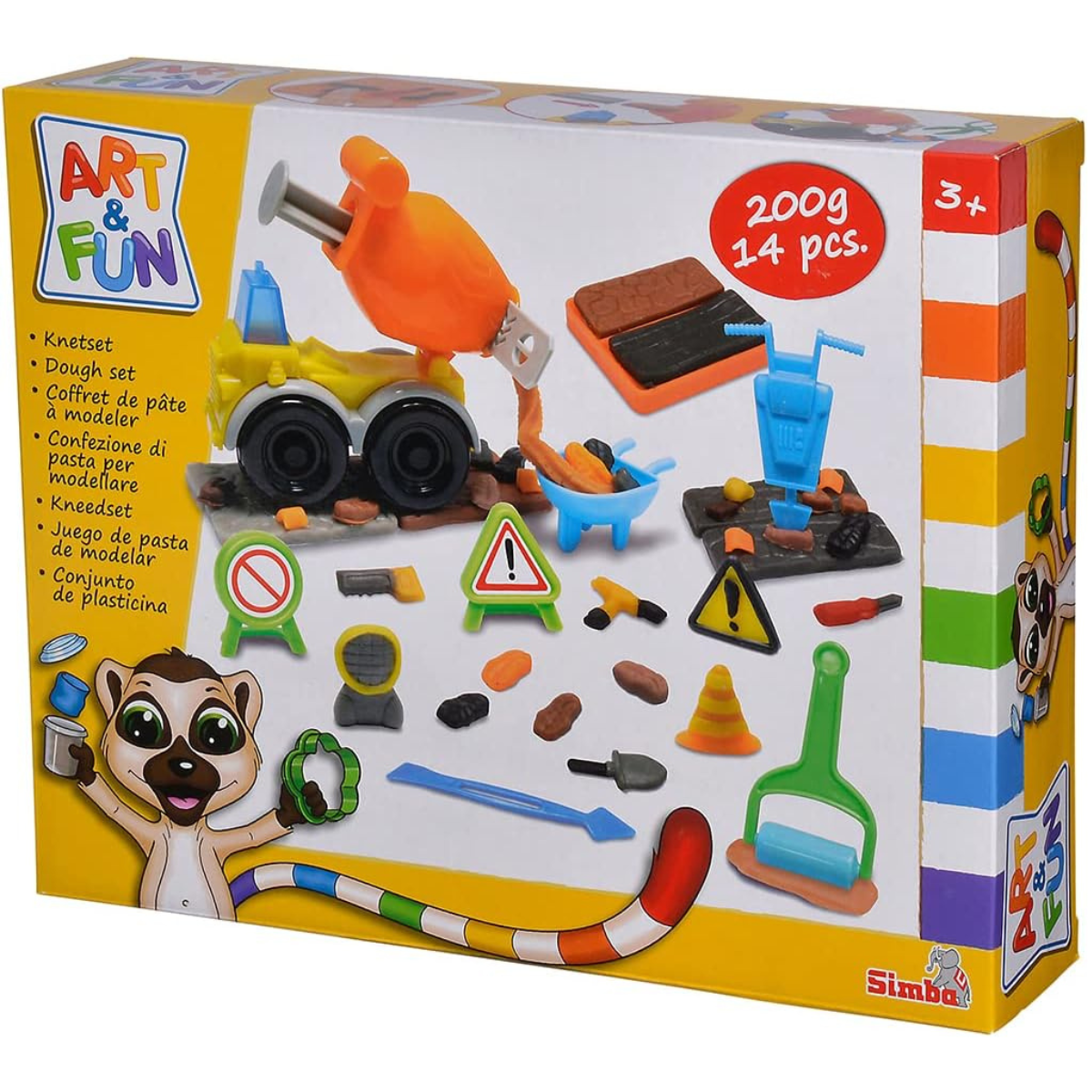 PLASTILINA ART Y FUN SET DE MASA CONSTRUCCIÓN + 14 ACCESORIOS - 9