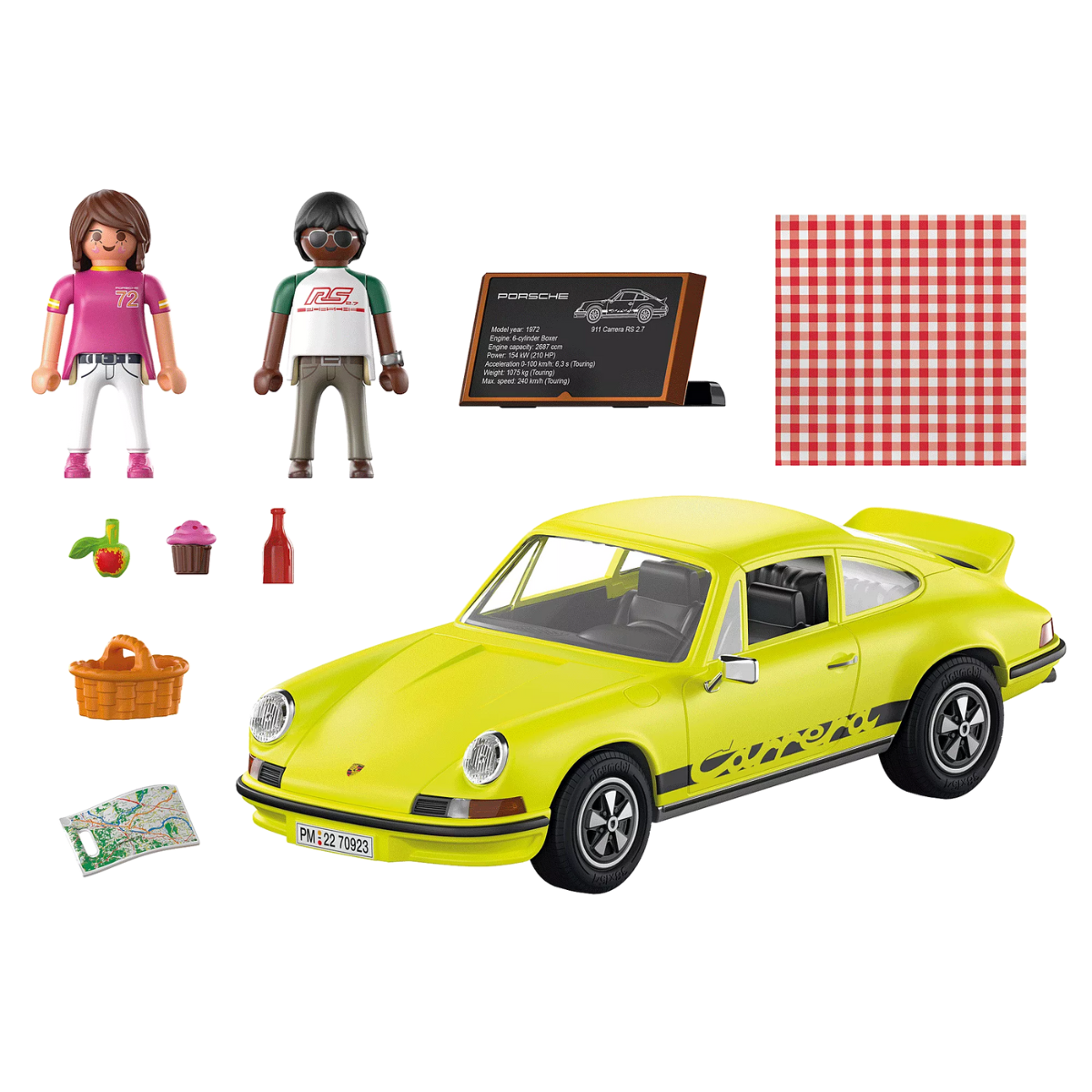 PLAYMOBIL PORSCHE 911 CARRERA COCHE DEPORTIVO CLÁSICO CON ACCESORIOS Y FIGURAS - 3