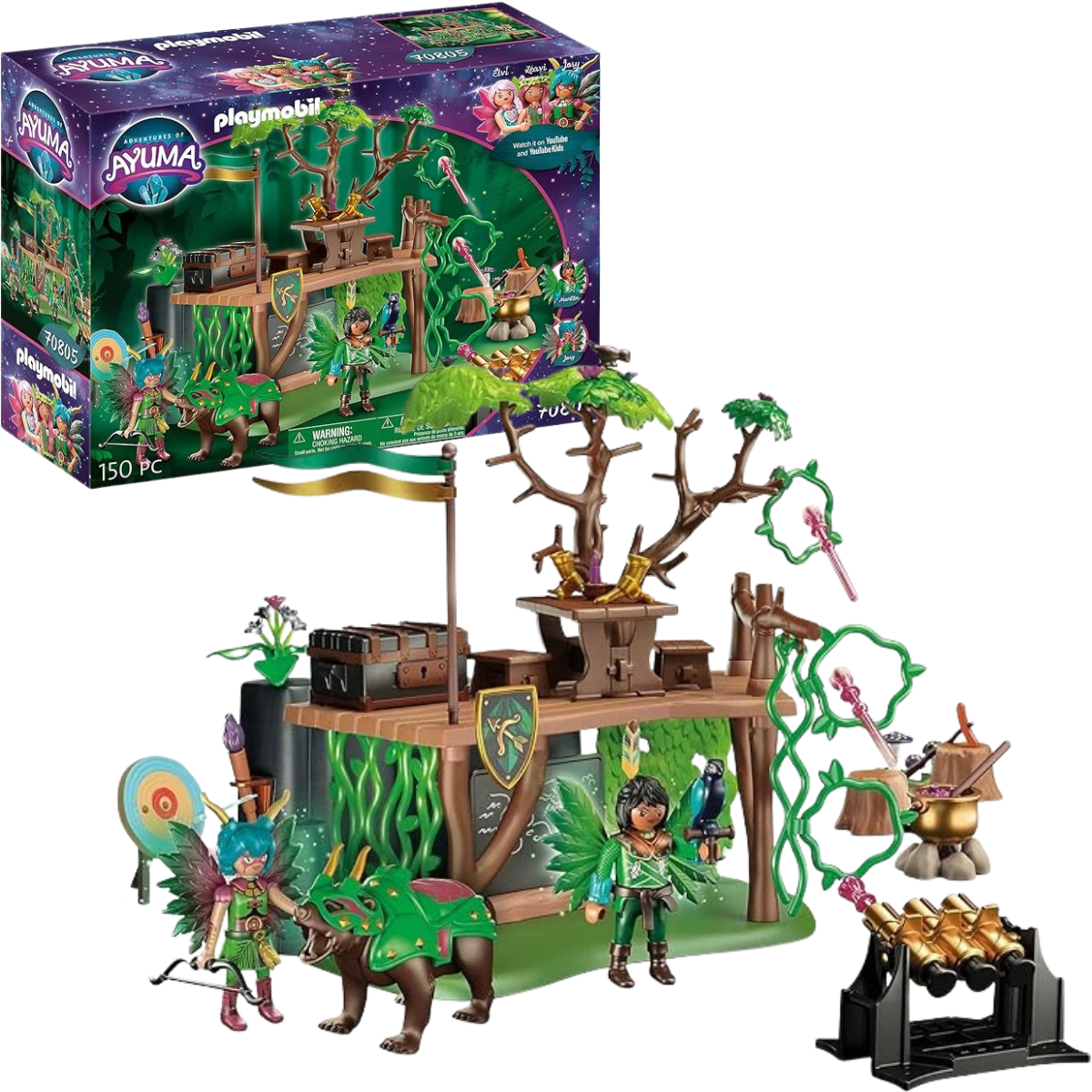 PLAYMOBIL AYUMA CAMPAMENTO DE ENTRENAMIENTO SET DE AVENTURAS CON HADAS ANIMALES Y ACCESORIOS - 1