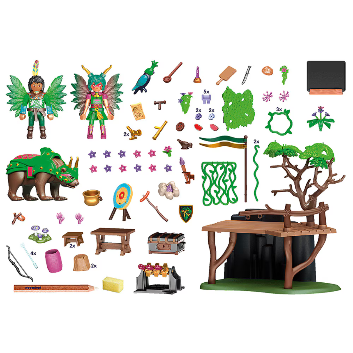 PLAYMOBIL AYUMA CAMPAMENTO DE ENTRENAMIENTO SET DE AVENTURAS CON HADAS ANIMALES Y ACCESORIOS - 3