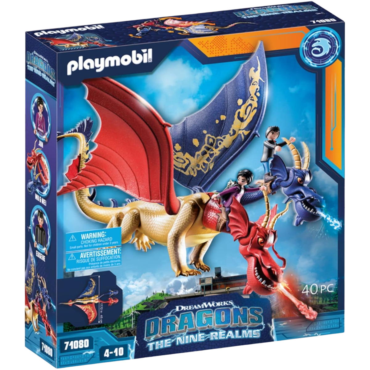PLAYMOBIL DRAGONS WU Y WEI Y JUN DRAGÓN DE DOS CABEZAS CON FIGURAS Y ACCESORIOS - 2