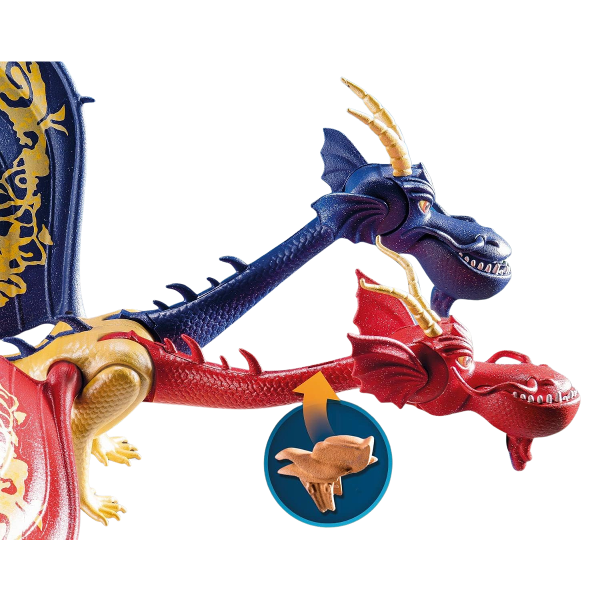 PLAYMOBIL DRAGONS WU Y WEI Y JUN DRAGÓN DE DOS CABEZAS CON FIGURAS Y ACCESORIOS - 5