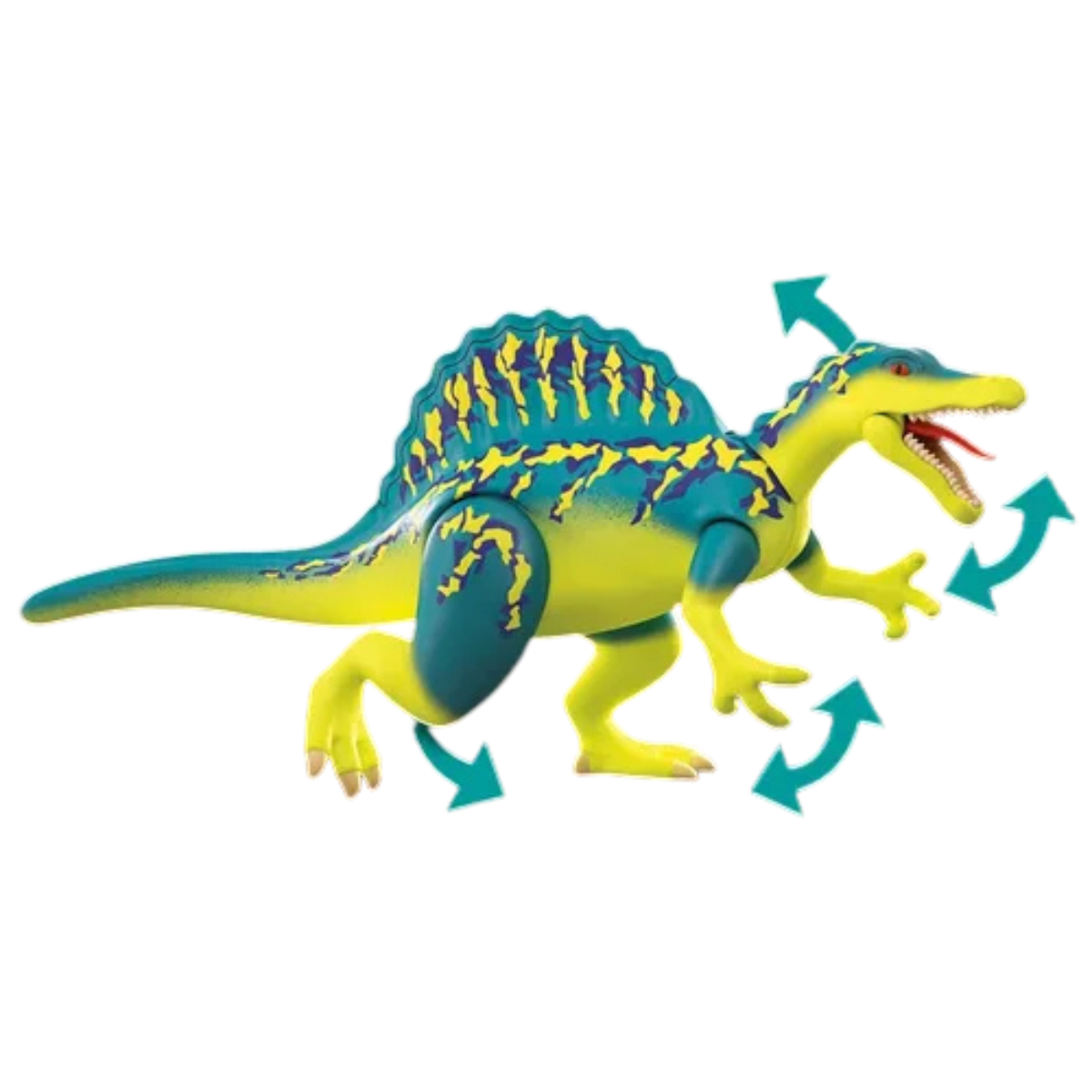 PLAYMOBIL DINO RISE DOBLE PODER DE DEFENSA DINOSAURIO CON ARMADURA CAÑONES Y FIGURAS - 5