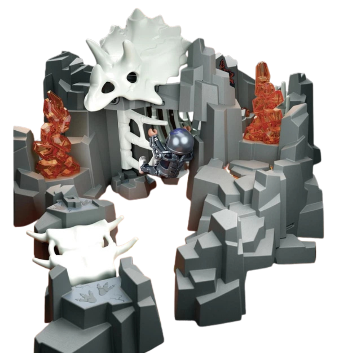 PLAYMOBIL DINO RISE GUARDIÁN DE LA FUENTE DE LAVA SET DE AVENTURA PREHISTÓRICA CON DINOSAURIOS Y TRAMPAS - 5