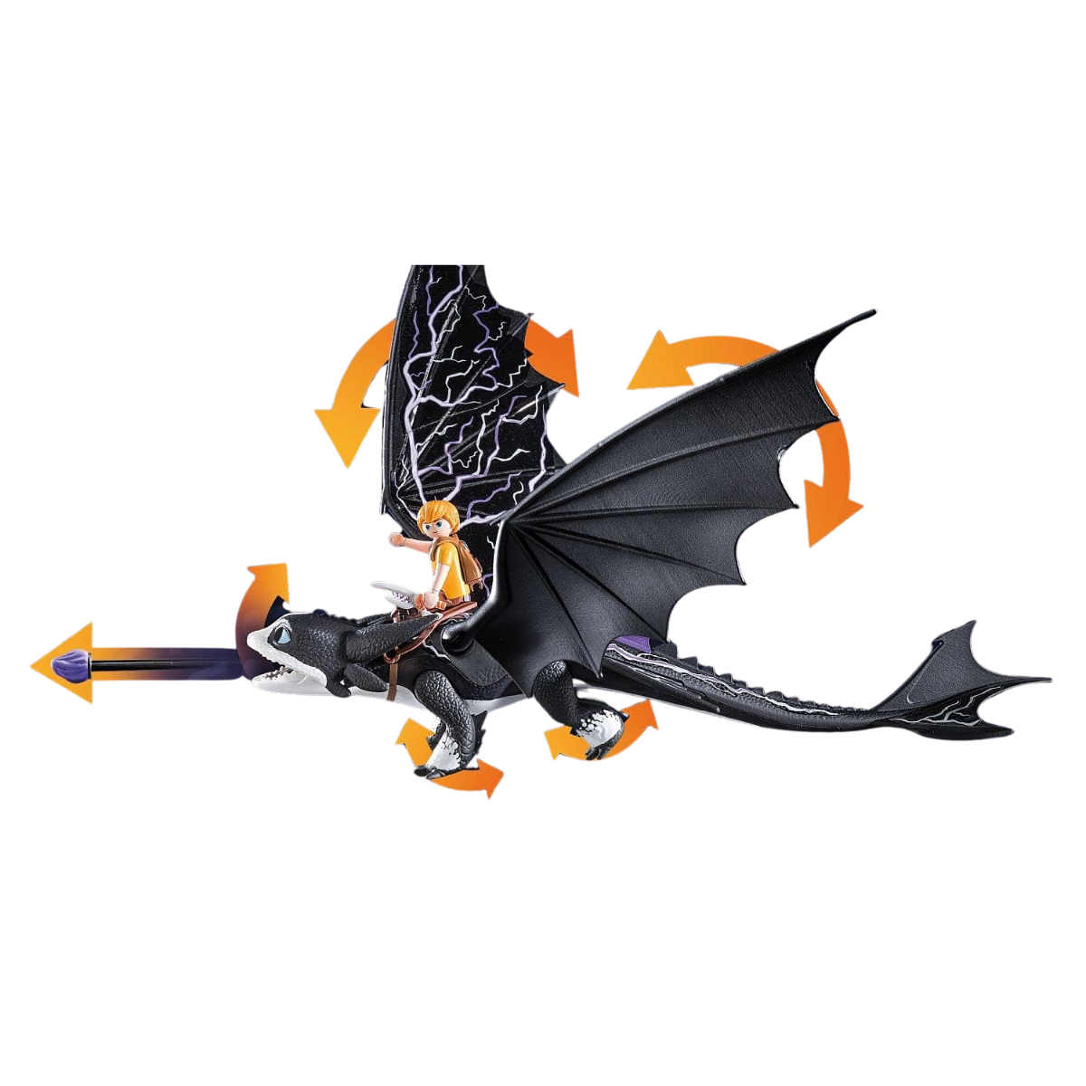 PLAYMOBIL DRAGONS THUNDER Y TOM SET DE AVENTURA CON DRAGÓN ARTICULADO Y ACCESORIOS - 5