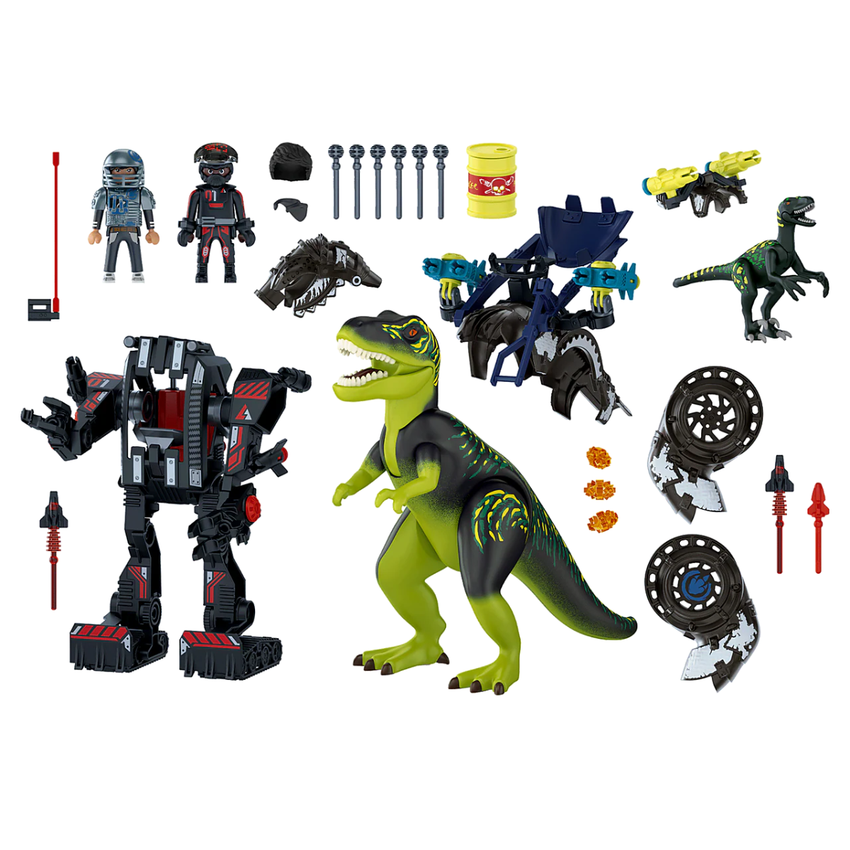 PLAYMOBIL DINO RISE T-REX BATALLA DE LOS GIGANTES SET DE AVENTURA CON DINOSAURIOS Y ROBOT - 3