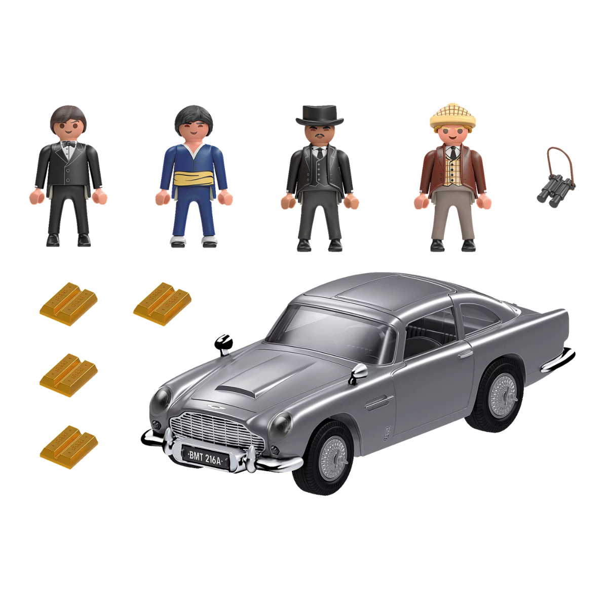 PLAYMOBIL JAMES BOND ASTON MARTIN DB5 GOLDFINGER EDITION VEHÍCULO ICÓNICO 007 CON FIGURAS - 3
